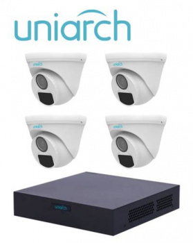 Kit de videovigilancia UNIARCH XVR301-04F/4*UAC-T112-F28 