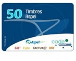 Timbres Fiscales ASPEL FACTE/50 Electrónicos